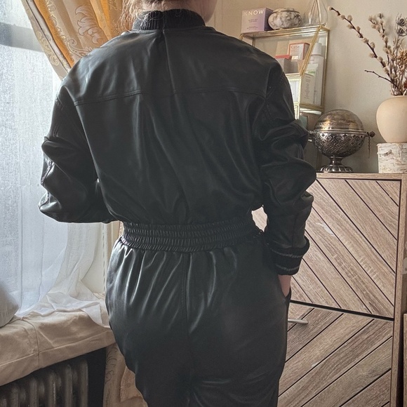 Steve Madden Faux Leather Boiler Suit - Picture 4 of 7